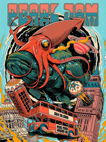 Pearl Jam Concert Poster